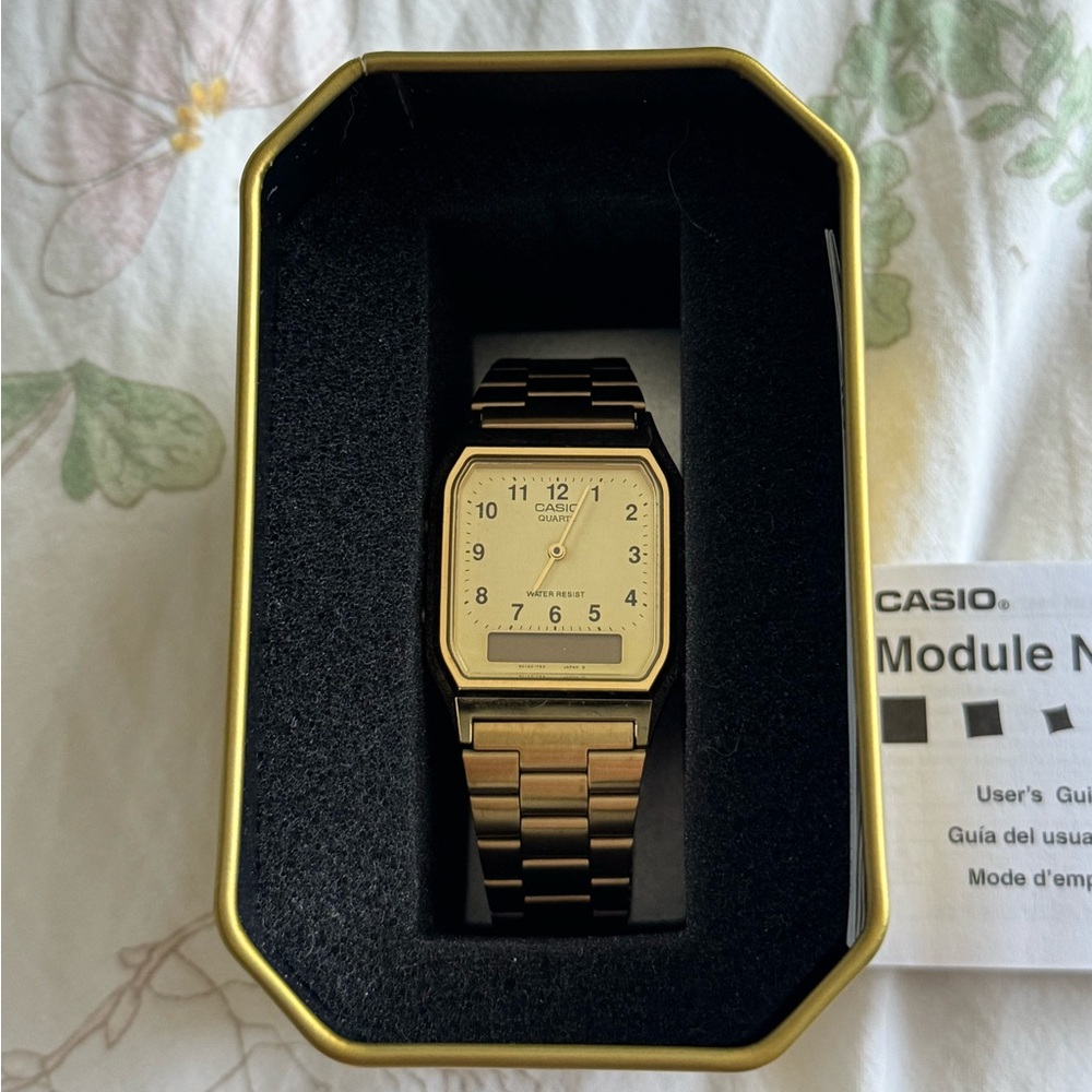 Casio Vintage Collection Gold Tin